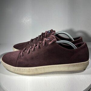 Cole Haan Suede Casual Shoes Mens Size 10 M Purple Plum Fashion Leather Sneakers